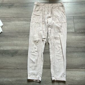 XS179 Joe fresh loose fit striped lightweight trousers